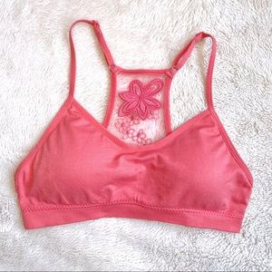 Bralette Coral with Floral Lace